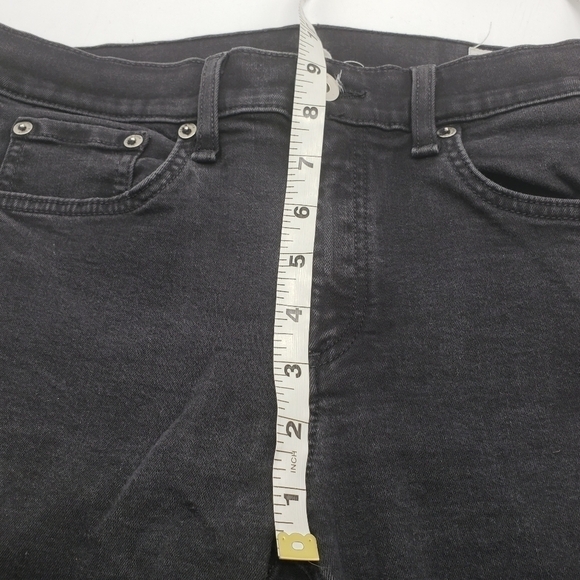 Rag & bone women US 29 black jeans ankle skinny raw hem zipper fly Modal blend - Picture 12 of 13